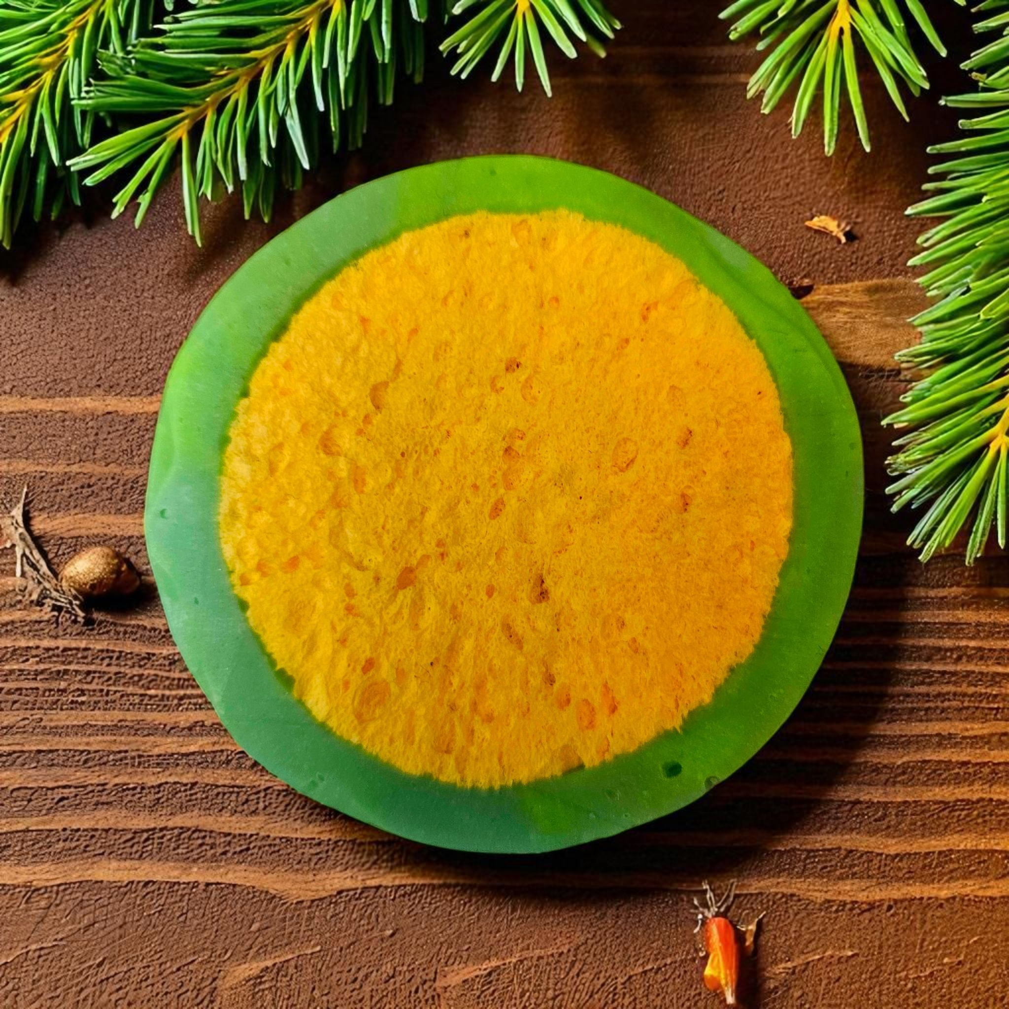 Waldzauber Naturseife mit Schwamm