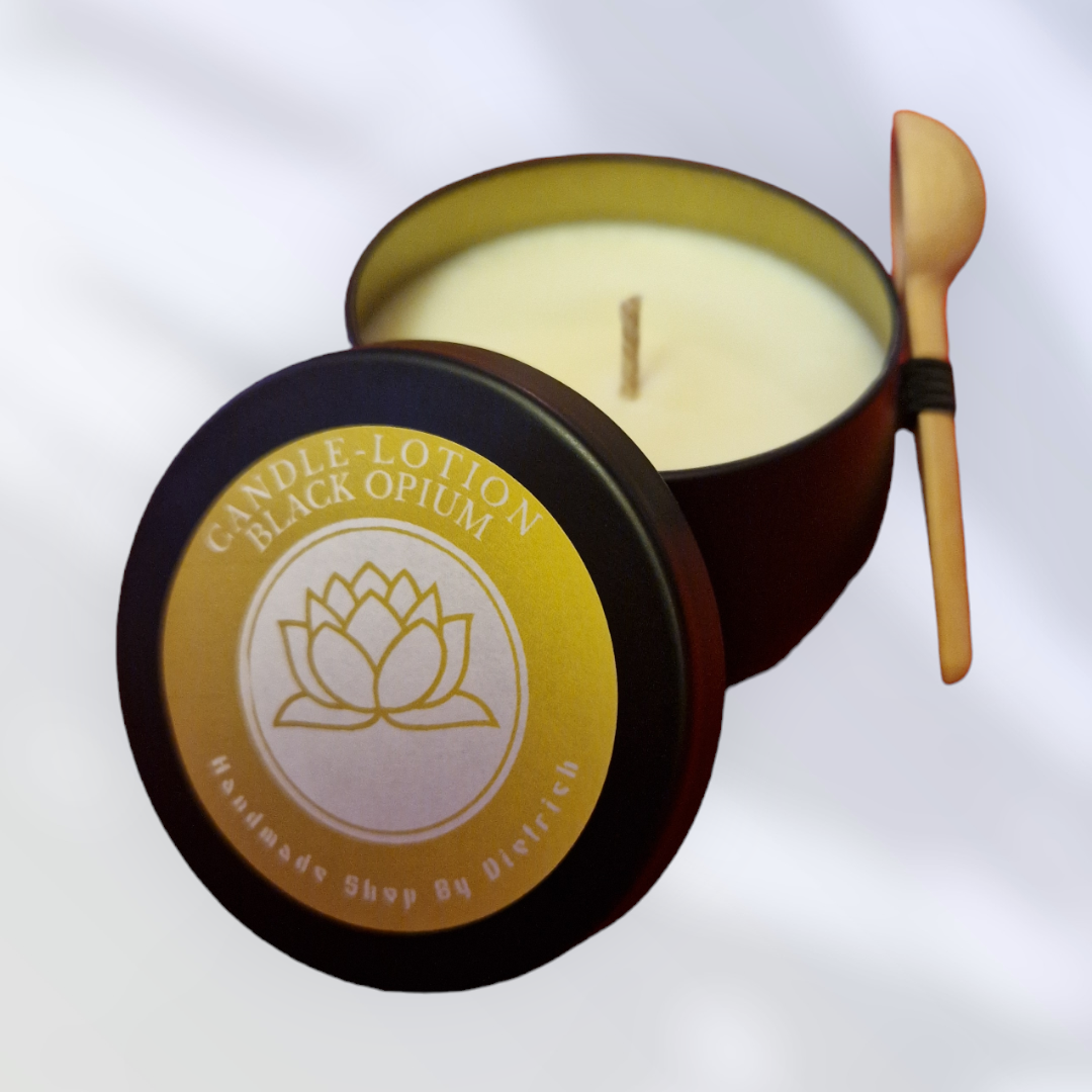 Candle-Lotion Black Stuff (Duftzwilling von Black Opium)