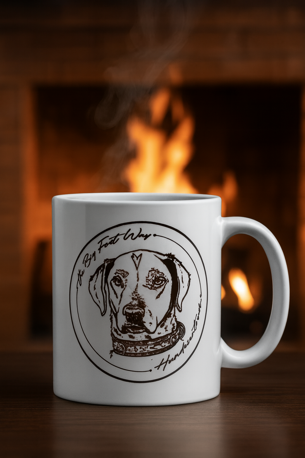 Spendentasse „The Big Foot Way“ – Keramiktasse 🐶